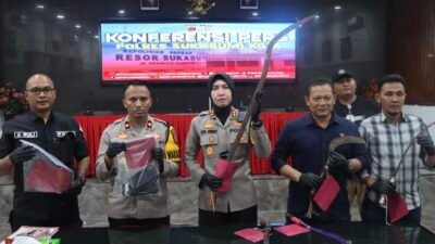 Nekat! Dua Pelajar di Sukabumi Bacok Anggota Polisi