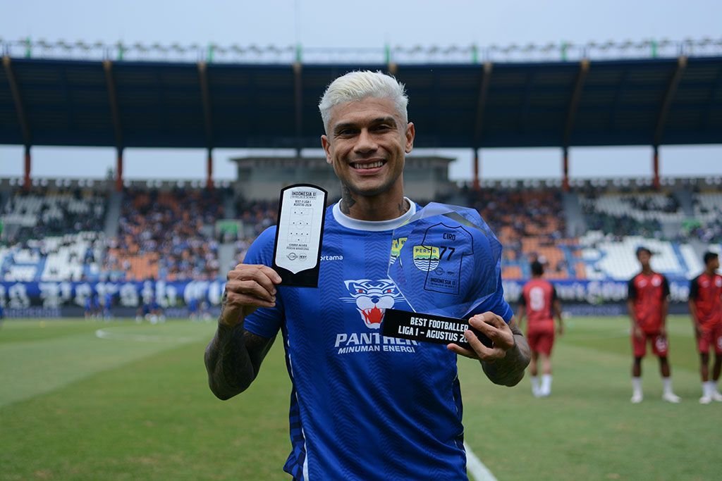Penyerang Persib, Ciro Alves. (Media Officer Persib)