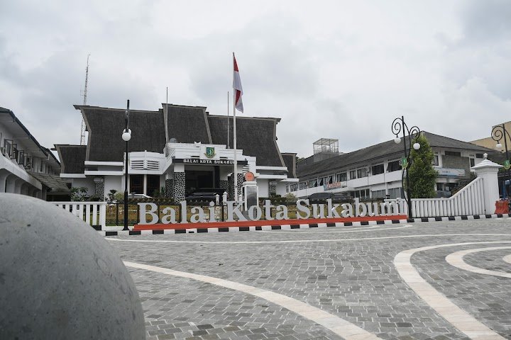 Kantor Balai Kota Sukabumi, di Jalan R. Syamsudin SH, Kecamatan Cikole. Foto: Istimewa.