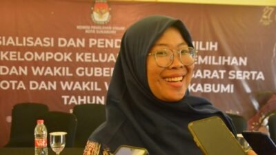 Ketua Divisi Sosialisasi, Pendidikan Pemilih, Partisipasi Masyarakat dan SDM KPU Kota Sukabumi, Seni Soniasih. Foto: Istimewa.