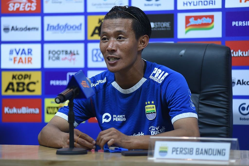 Pemain bertahan Persib, Henhen Herdiana. (Media Officer Persib)
