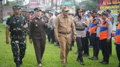 Forkopimda Kota Sukabumi Gelar Apel Pasukan Penegakan Hukum
