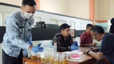 BNN Tes Urine Puluhan Pegawai Tiga Dinas Pemkab Sukabumi
