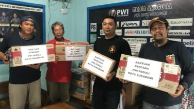 Peduli Korban Bencana, PWI Peduli Kota Sukabumi Salurkan Bantuan Sosial