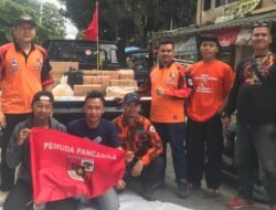 Salurkan Bantuan, Ketua MPC PP Kota Sukabumi Mari Bersama Hadapi Bencana