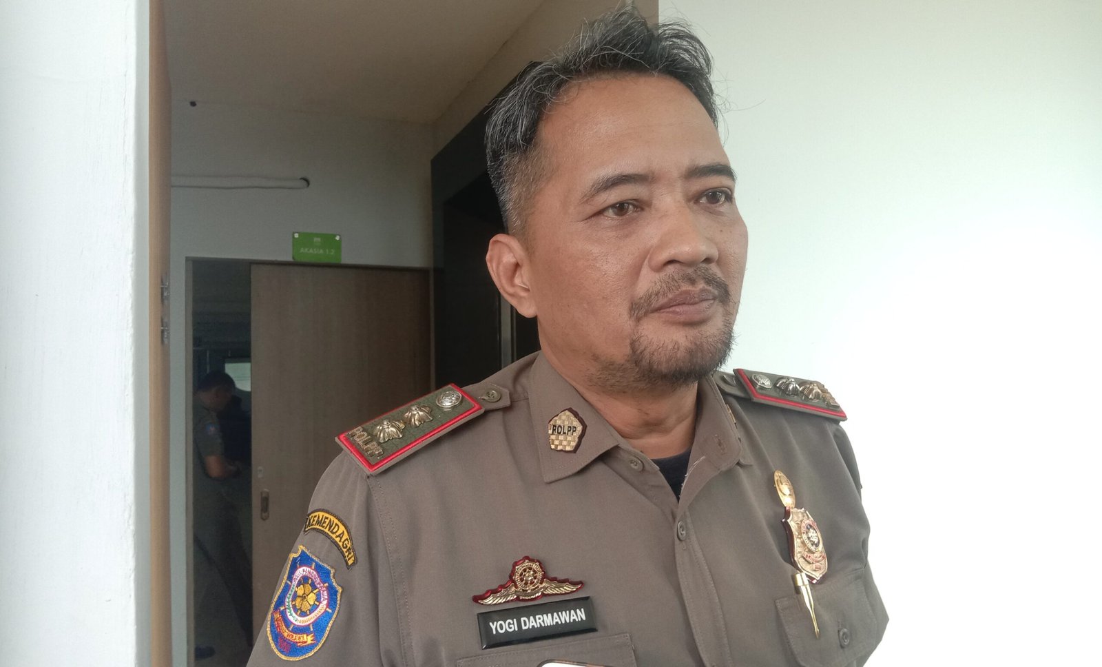 Kabid Gakda Dinas Satpol PP dan Damkar Kota Sukabumi, Yogi Darmawan. Foto: Nuria Ariawan/HALOSMI.