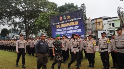 Jelang Nataru, Polres Sukabumi Kota Siapkan Ratusan Personel Pengamanan