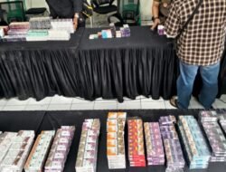 Hasil Operasi Bersama, 11.775 Batang Rokok Ilegal Diamankan di Kota Sukabumi