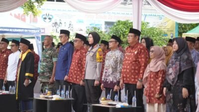 Forkopimda Kota Sukabumi menghadiri ajang MTQH Tingkat Kota Sukabumi yang digelar di Komplek Ponpes Terpadu Hayatan Thayyibah, Kecamatan Gunungpuyuh, pada Jumat, 27 Desember 2024. Foto: Dokpim Kota Sukabumi.