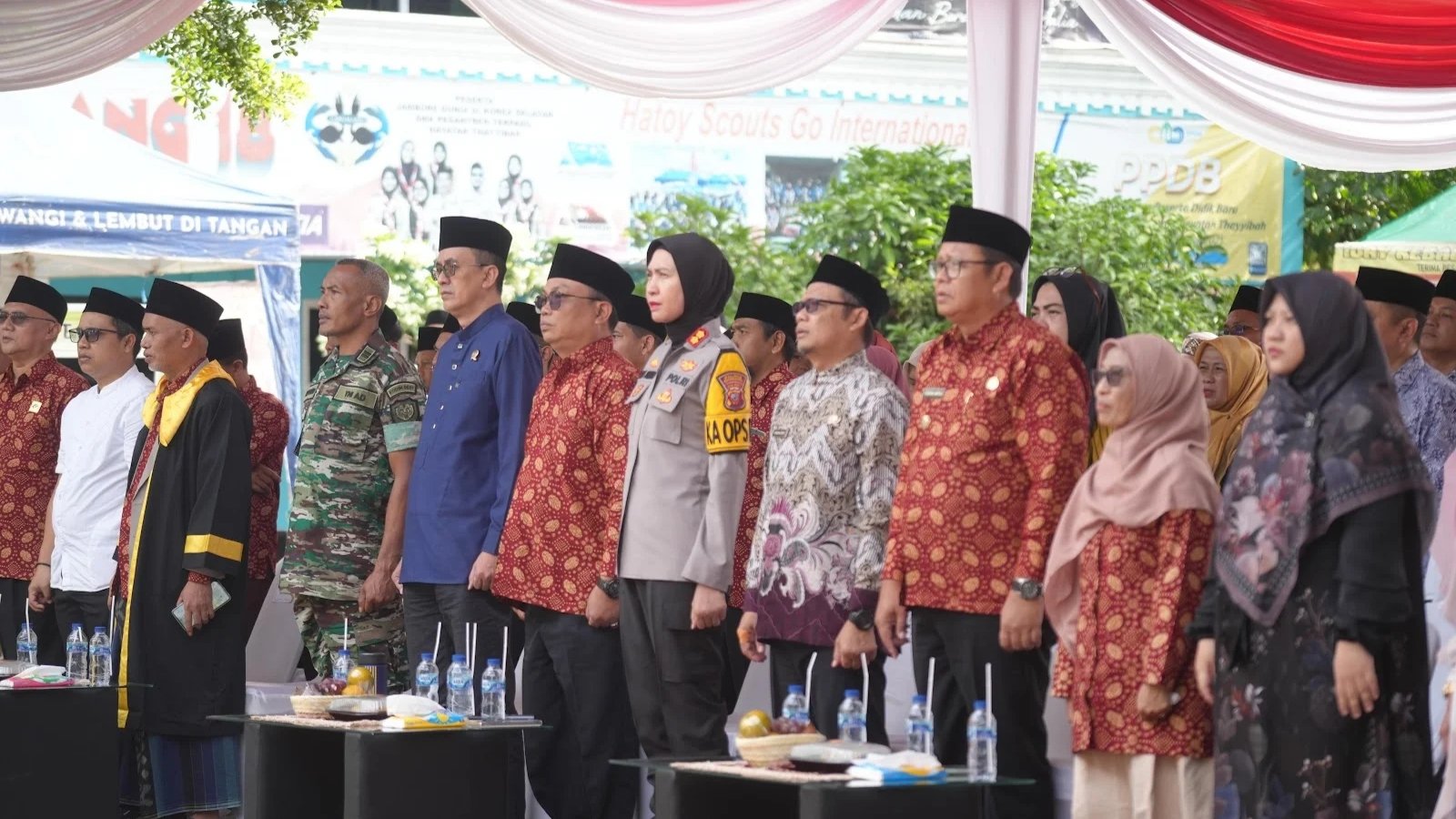 Forkopimda Kota Sukabumi menghadiri ajang MTQH Tingkat Kota Sukabumi yang digelar di Komplek Ponpes Terpadu Hayatan Thayyibah, Kecamatan Gunungpuyuh, pada Jumat, 27 Desember 2024. Foto: Dokpim Kota Sukabumi.