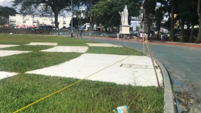 Pasca S-Festival Pesta Rakyat Kota Sukabumi, DPUTR Pasang Pembatas di Kawasan Lapang Merdeka