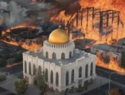 Ini Fakta Masjid di LA Tidak Terbakar Meski di Kelilingi Kobaran Api