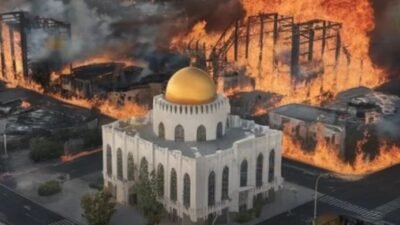 Ini Fakta Masjid di LA Tidak Terbakar Meski di Kelilingi Kobaran Api