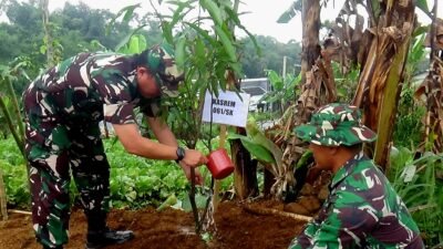 TMMD ke-124, Waaster Panglima TNI Tinjau Pembangunan dan Penanaman Pohon di Sukabumi