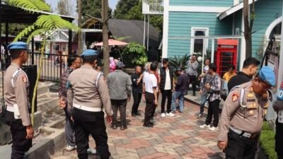 Polres Sukabumi Kota Siagakan Puluhan Personel Amankan Family Gathering Buruh di Oasis