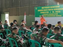 Kodim 0607/Kota Sukabumi Gelar Mitigasi Bencana, Tingkatkan Kesiapsiagaan Masyarakat